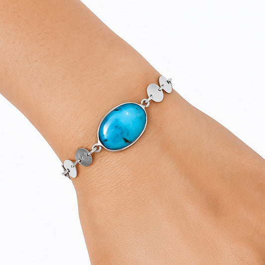 Premium Turquoise Morenci Mine Bracelet B-1044 27-EB10181