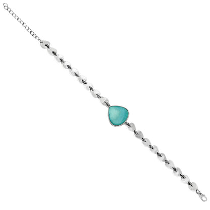 Premium Heart Rare Turquoise Nevada Aztec Mt Bracelet B-1044 27-EB10184
