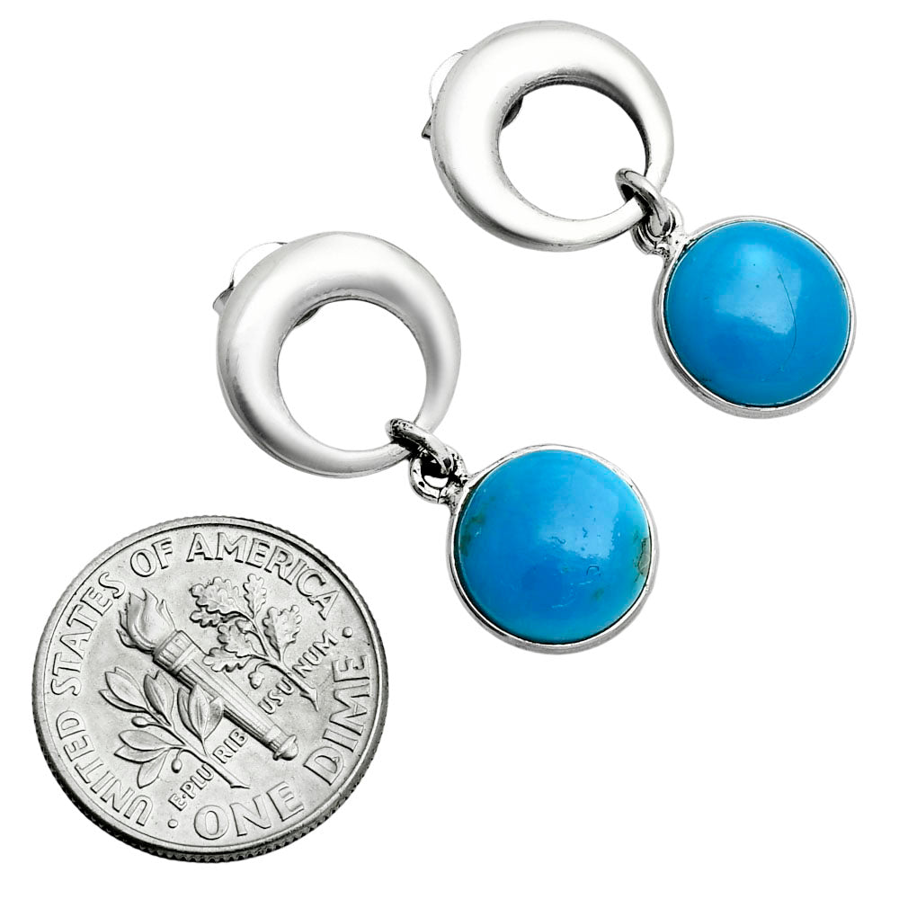 Premium Quality Sleeping Beauty Turquoise - USA Earrings E-1259 27-EE10260
