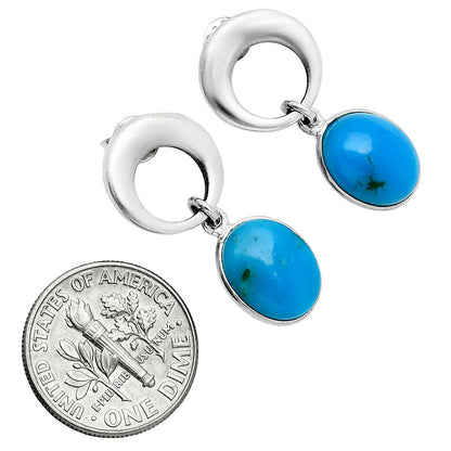 Premium Quality Turquoise Morenci Mine Earrings E-1259 27-EE10261