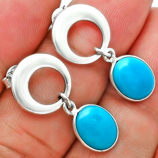 Premium Quality Sleeping Beauty Turquoise - USA Earrings E-1259 27-EE10264