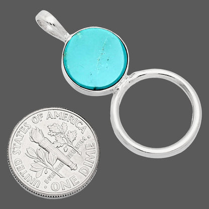 Premium Quality Sleeping Beauty Turquoise Pendant T-1012 27-EP10126