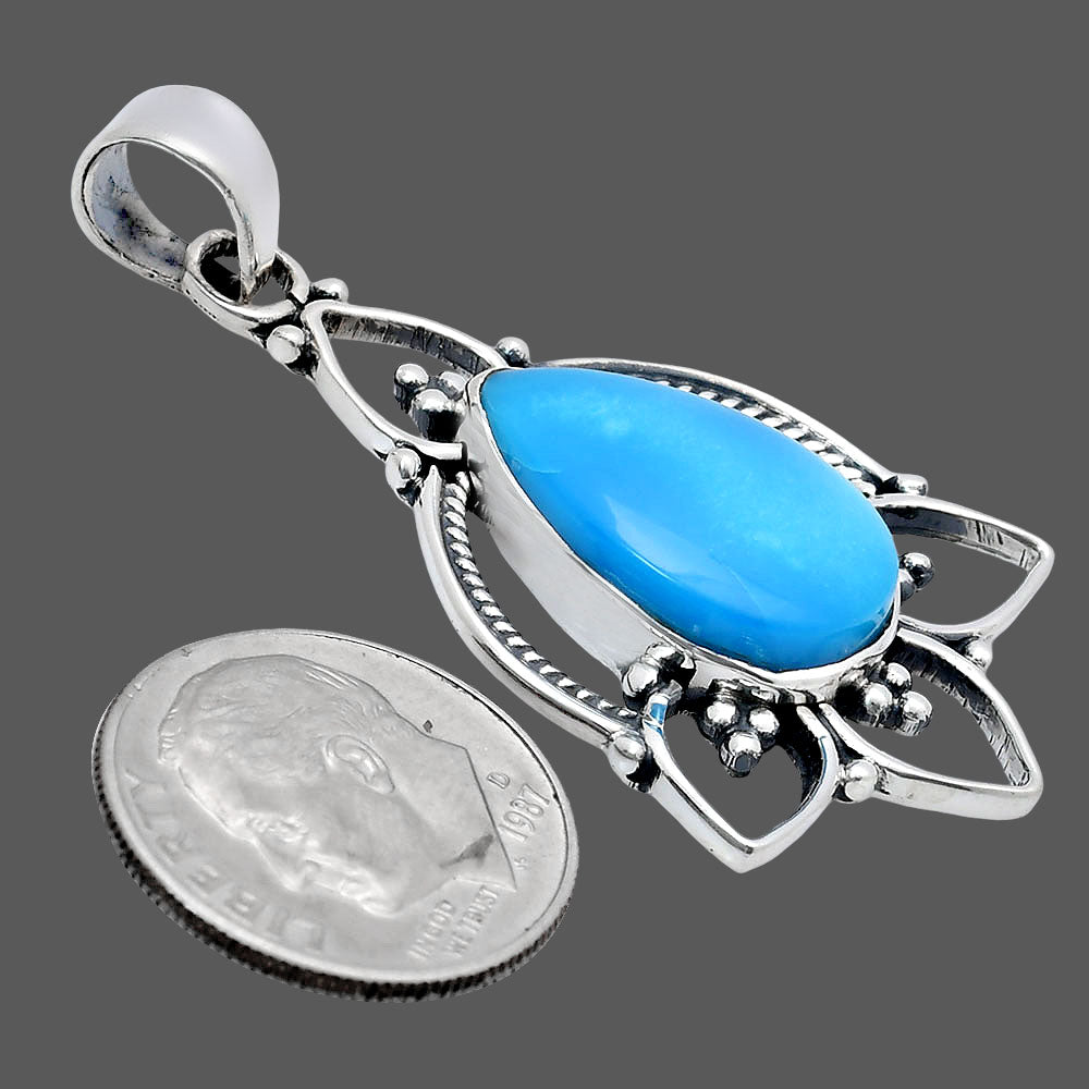 Premium Quality Rare Turquoise Nevada Aztec Mt Pendant P-1444 27-EP10133