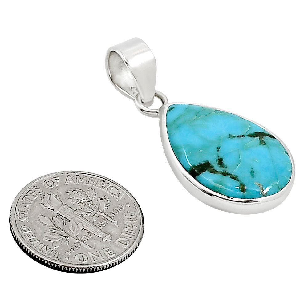 Natural Rare Turquoise Nevada Aztec Mt Pendant P-1002 27-EP10866
