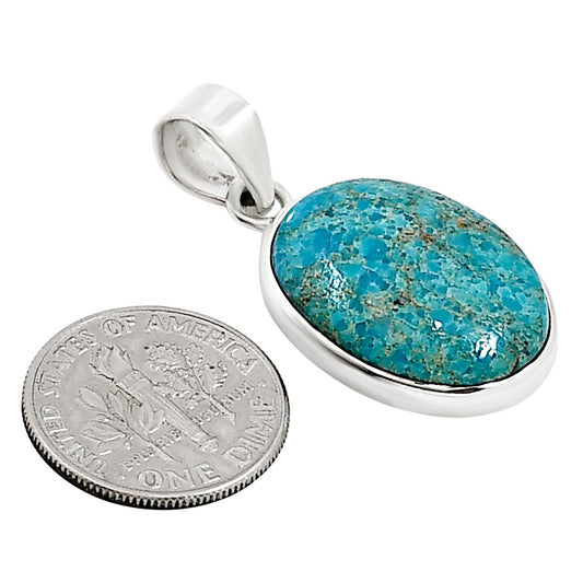 Natural Rare Turquoise Nevada Aztec Mt Pendant P-1002 27-EP10893