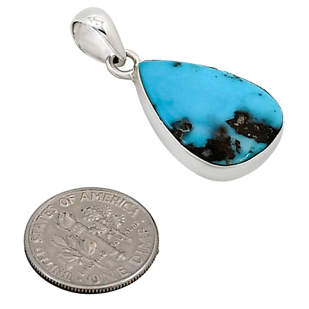 Natural Rare Turquoise Nevada Aztec Mt Pendant P-1001 27-EP11138