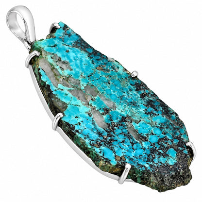Natural Rare Turquoise Nevada Aztec Mt Pendant P-1013 27-EP11171