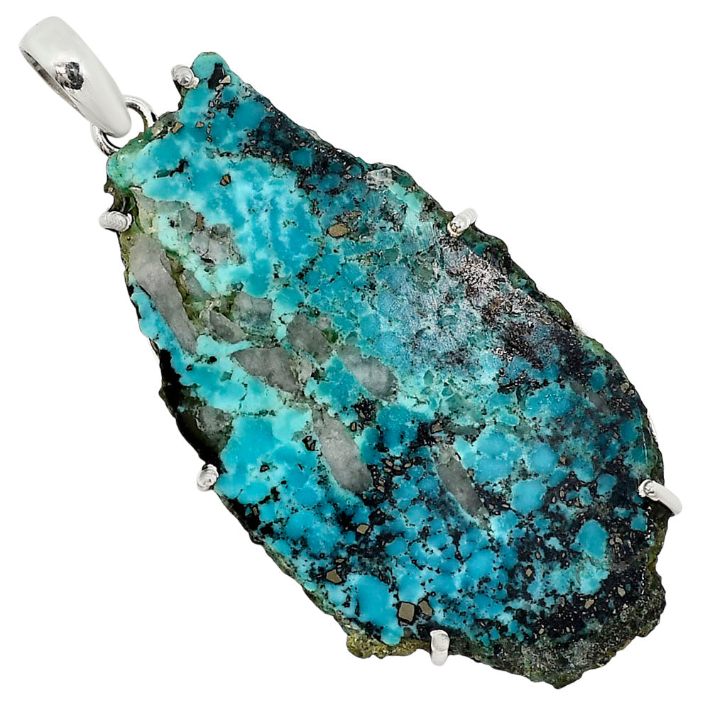 Natural Rare Turquoise Nevada Aztec Mt Pendant P-1013 27-EP11171