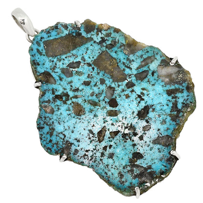 Natural Rare Turquoise Nevada Aztec Mt Pendant P-1013 27-EP11173