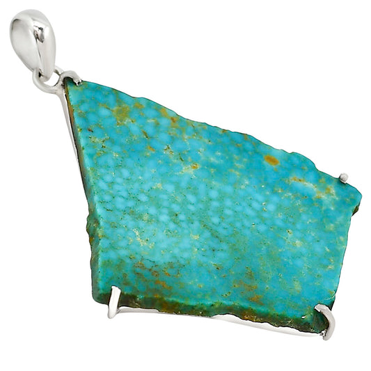 Natural Rare Turquoise Nevada Aztec Mt Pendant P-1013 27-EP11175
