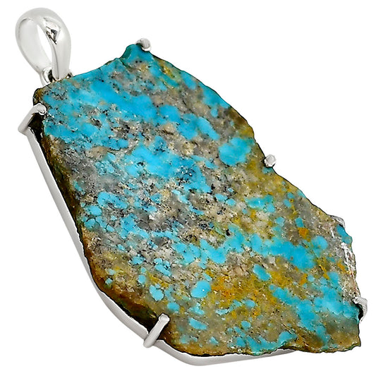 Natural Rare Turquoise Nevada Aztec Mt Pendant P-1013 27-EP11176