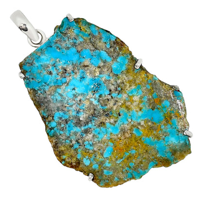 Natural Rare Turquoise Nevada Aztec Mt Pendant P-1013 27-EP11176