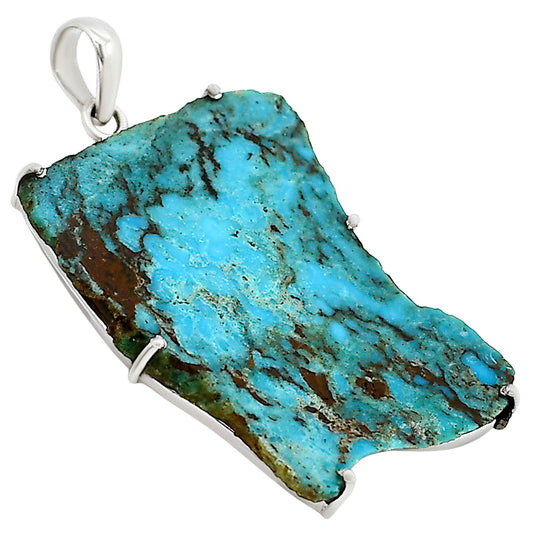 Natural Rare Turquoise Nevada Aztec Mt Pendant P-1013 27-EP11179