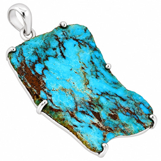 Natural Rare Turquoise Nevada Aztec Mt Pendant P-1013 27-EP11179