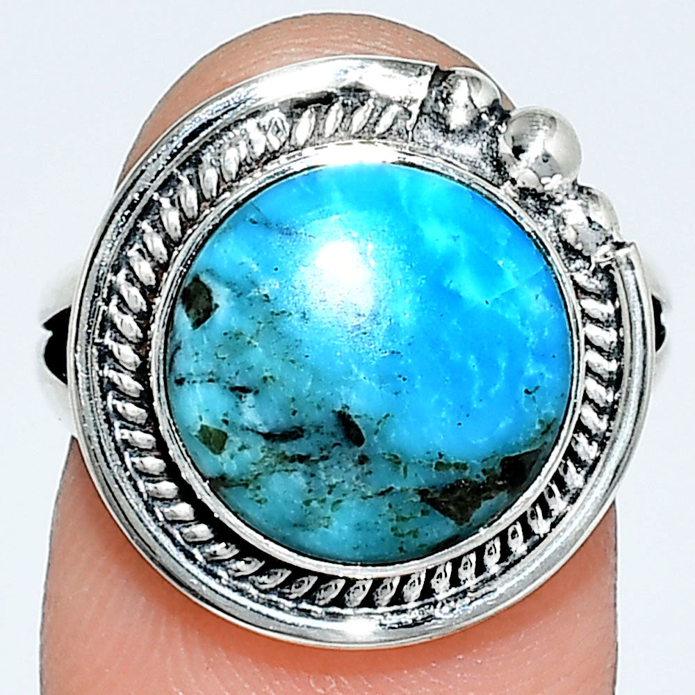Premium Quality Turquoise Morenci Mine Ring size-7 R-1148 27-ER11027