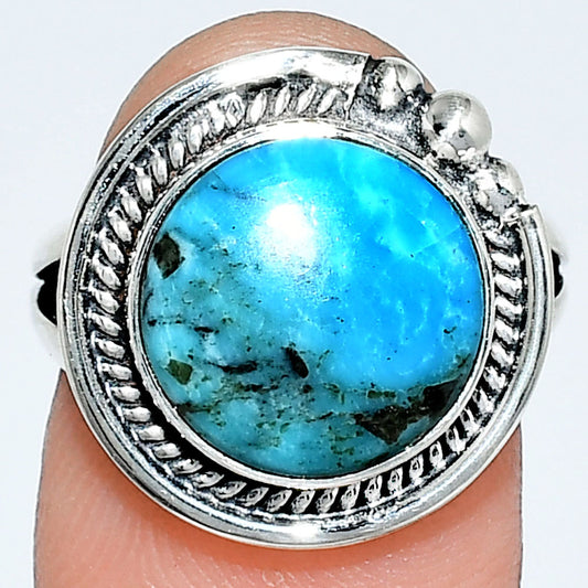 Premium Quality Turquoise Morenci Mine Ring size-7 R-1148 27-ER11027