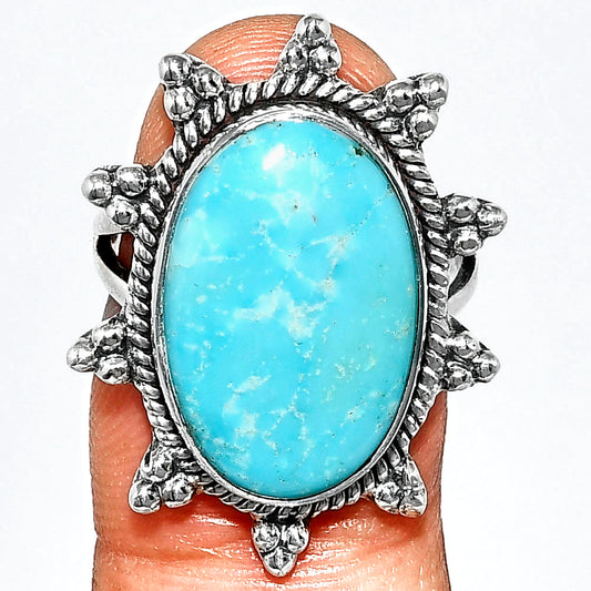 Premium Quality Turquoise Nevada Aztec Mt Ring size-7 R-1234 27-ER11030