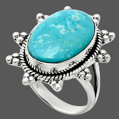 Premium Quality Turquoise Nevada Aztec Mt Ring size-7 R-1234 27-ER11030