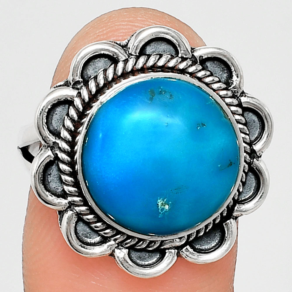 Premium Quality Sleeping Beauty Turquoise - USA Ring size-8 R-1221 27-ER11038