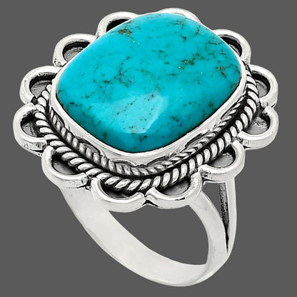 Premium Quality Turquoise Nevada Aztec Mt Ring size-10 R-1221 27-ER11040