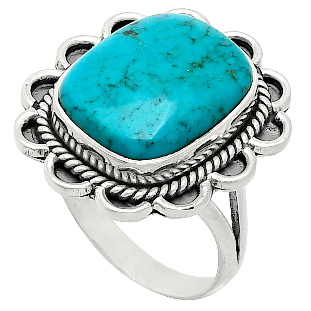 Premium Quality Turquoise Nevada Aztec Mt Ring size-10 R-1221 27-ER11040