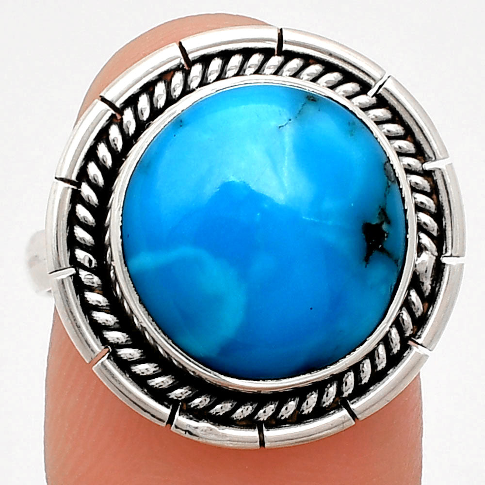 Premium Quality Turquoise Morenci Mine Ring size-7 R-1728 27-ER11049