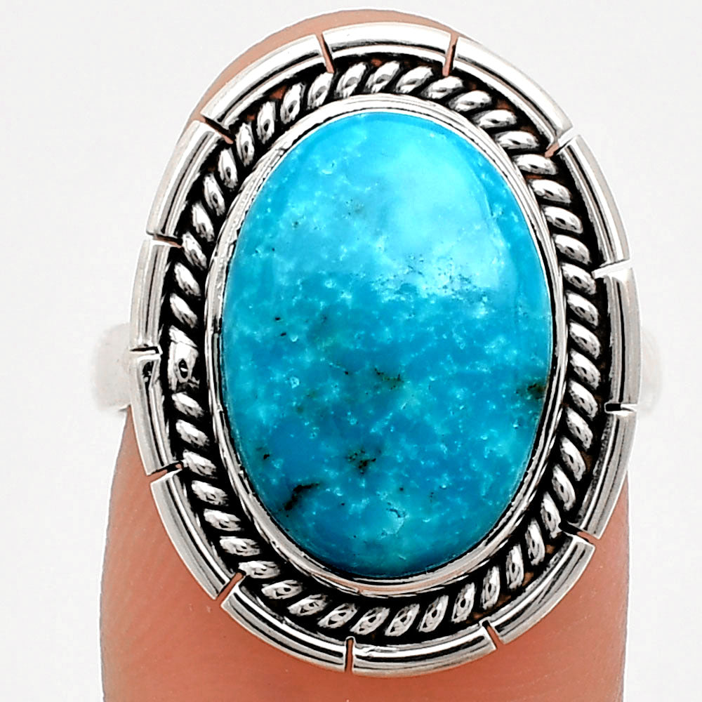 Premium Quality Turquoise Nevada Aztec Mt Ring size-7 R-1728 27-ER11051