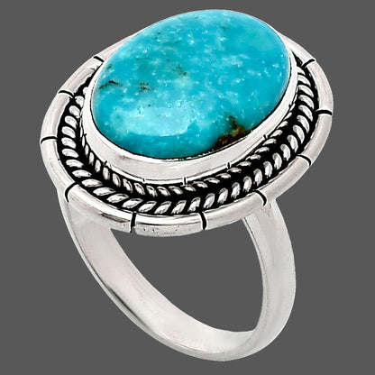Premium Quality Turquoise Nevada Aztec Mt Ring size-7 R-1728 27-ER11051