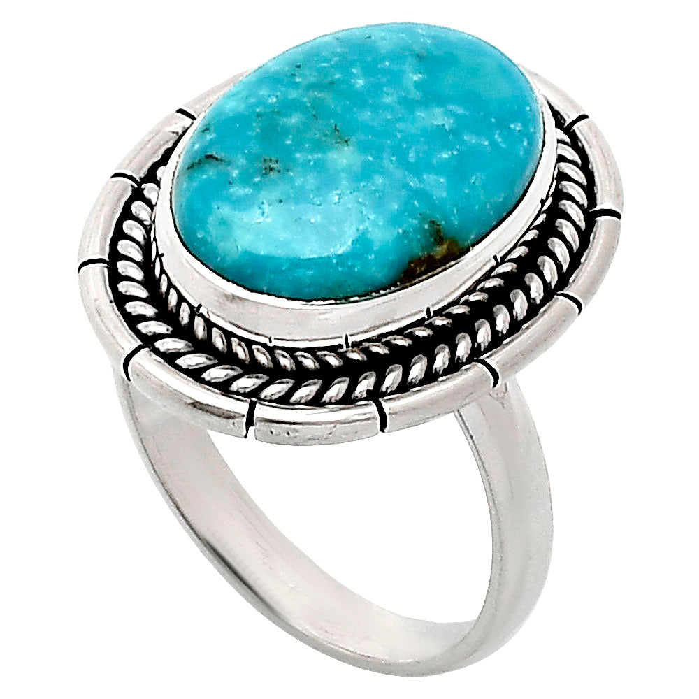 Premium Quality Turquoise Nevada Aztec Mt Ring size-7 R-1728 27-ER11051