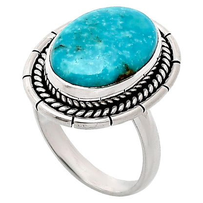 Premium Quality Turquoise Nevada Aztec Mt Ring size-7 R-1728 27-ER11051