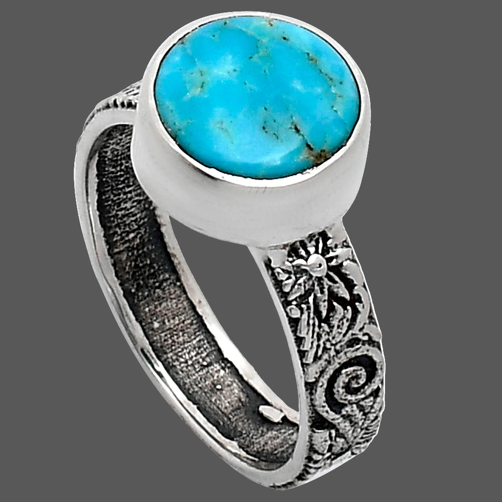 Premium Quality Sleeping Beauty Turquoise - USA Ring size-6 R-1055 27-ER11069