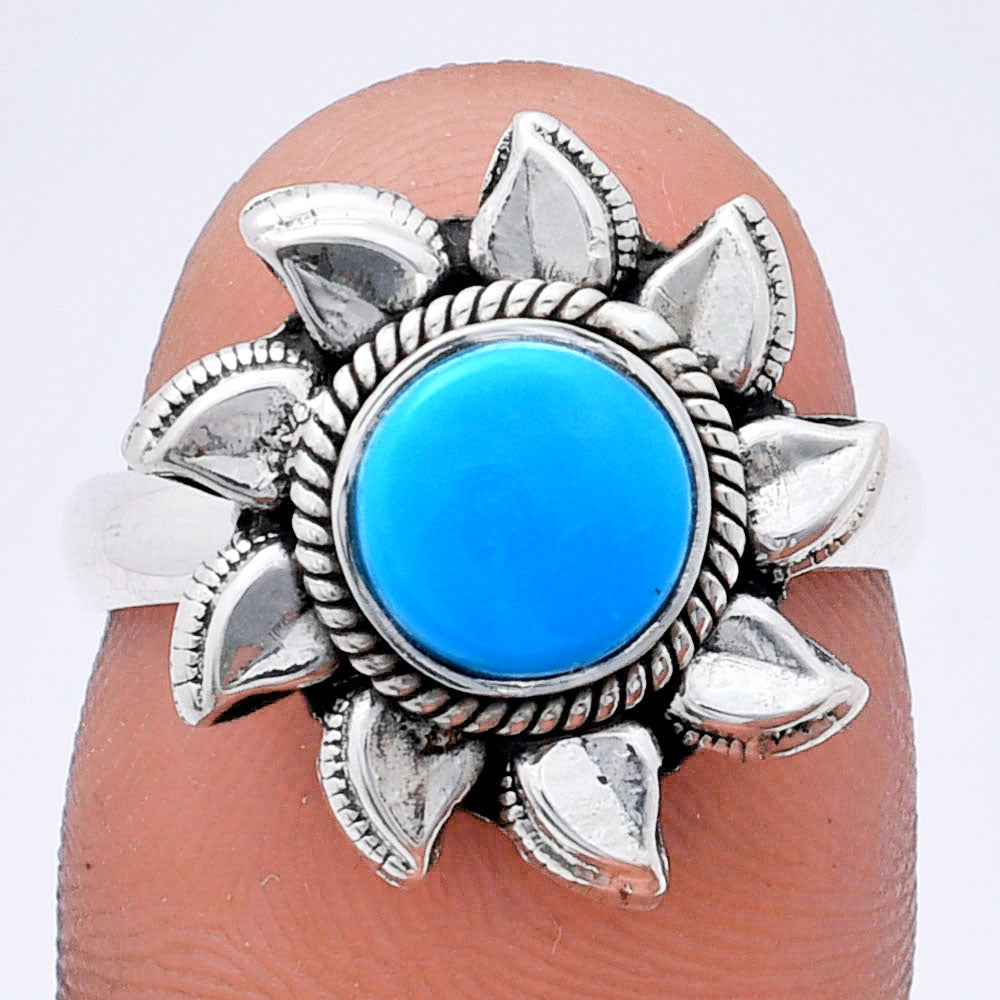 Premium Quality Sun - Sleeping Beauty Turquoise Ring size-7 R-1617 27-ER11074