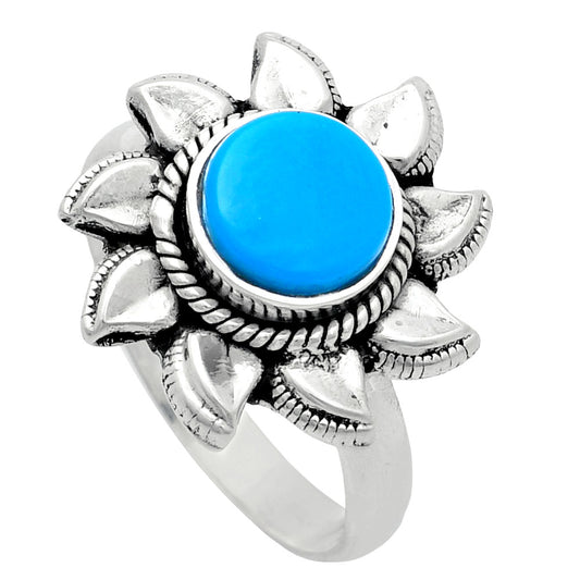 Premium Quality Sun - Sleeping Beauty Turquoise Ring size-7 R-1617 27-ER11074