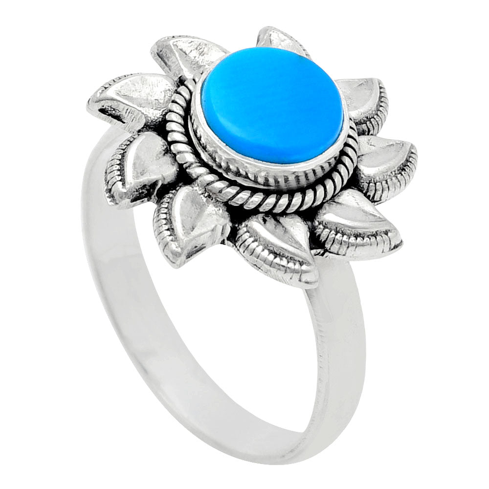 Premium Quality Sun - Sleeping Beauty Turquoise Ring size-8 R-1617 27-ER11075