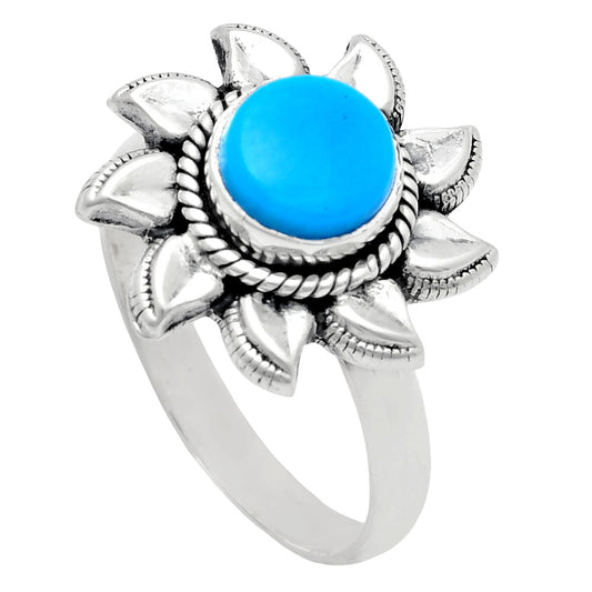 Premium Quality Sun - Sleeping Beauty Turquoise Ring size-8 R-1617 27-ER11079