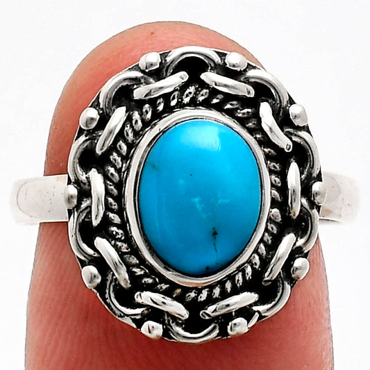 Premium Quality Sleeping Beauty Turquoise - USA Ring size-8 R-1667 27-ER11090