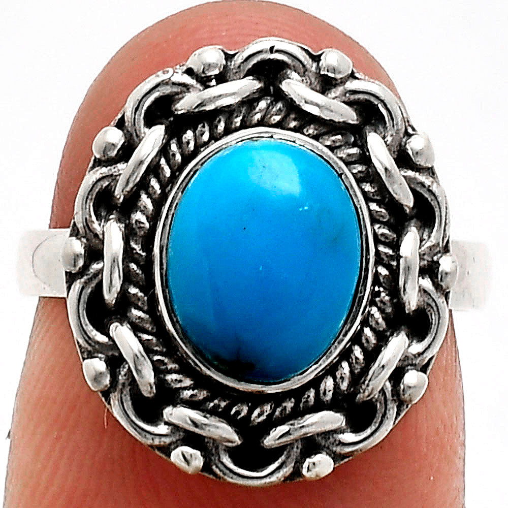 Premium Quality Sleeping Beauty Turquoise - USA Ring size-6 R-1667 27-ER11093