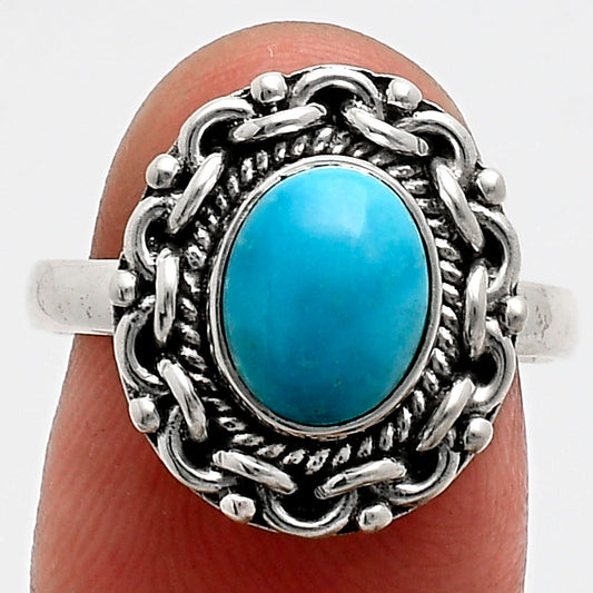 Premium Quality Sleeping Beauty Turquoise - USA Ring size-8 R-1667 27-ER11096