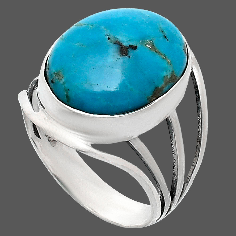 Premium Quality Turquoise Nevada Aztec Mt Ring size-9 R-1219 27-ER11100