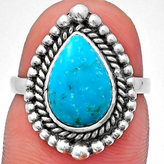 Premium Quality Turquoise Nevada Aztec Mt Ring size-6 R-1154 27-ER11103