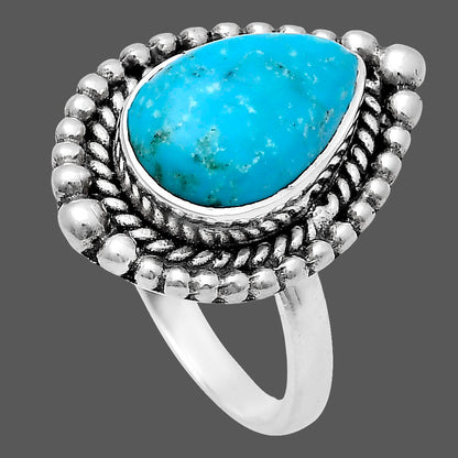 Premium Quality Turquoise Nevada Aztec Mt Ring size-6 R-1154 27-ER11103