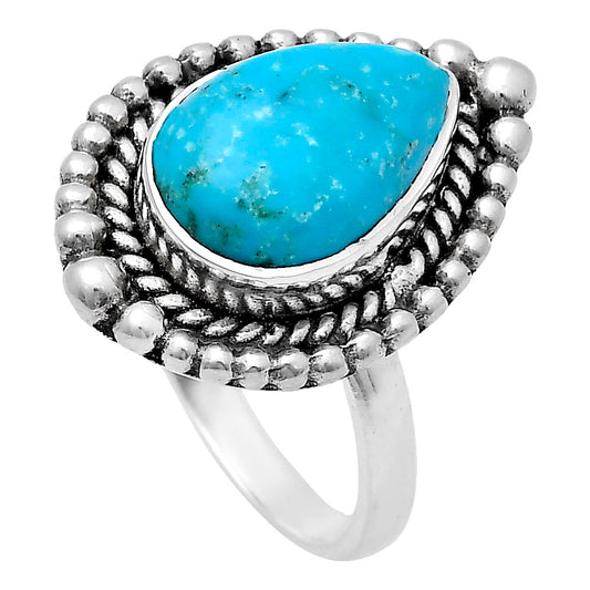 Premium Quality Turquoise Nevada Aztec Mt Ring size-6 R-1154 27-ER11103
