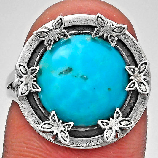 Premium Quality Turquoise Nevada Aztec Mt Ring size-7 R-1716 27-ER11107