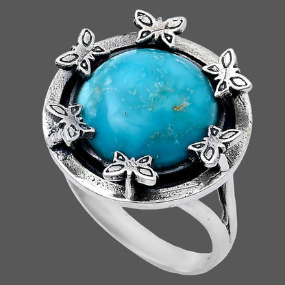 Premium Quality Turquoise Nevada Aztec Mt Ring size-7 R-1716 27-ER11108