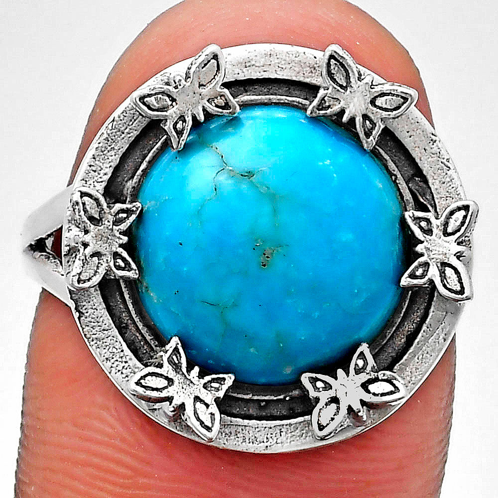Premium Quality Turquoise Nevada Aztec Mt Ring size-8 R-1716 27-ER11109
