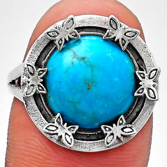Premium Quality Turquoise Nevada Aztec Mt Ring size-8 R-1716 27-ER11109