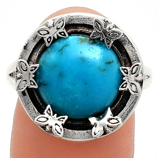 Premium Quality Turquoise Morenci Mine Ring size-8.5 R-1716 27-ER11114