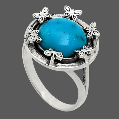 Premium Quality Turquoise Morenci Mine Ring size-8.5 R-1716 27-ER11114