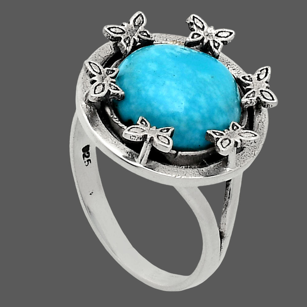 Premium Quality Turquoise Nevada Aztec Mt Ring size-8 R-1716 27-ER11116