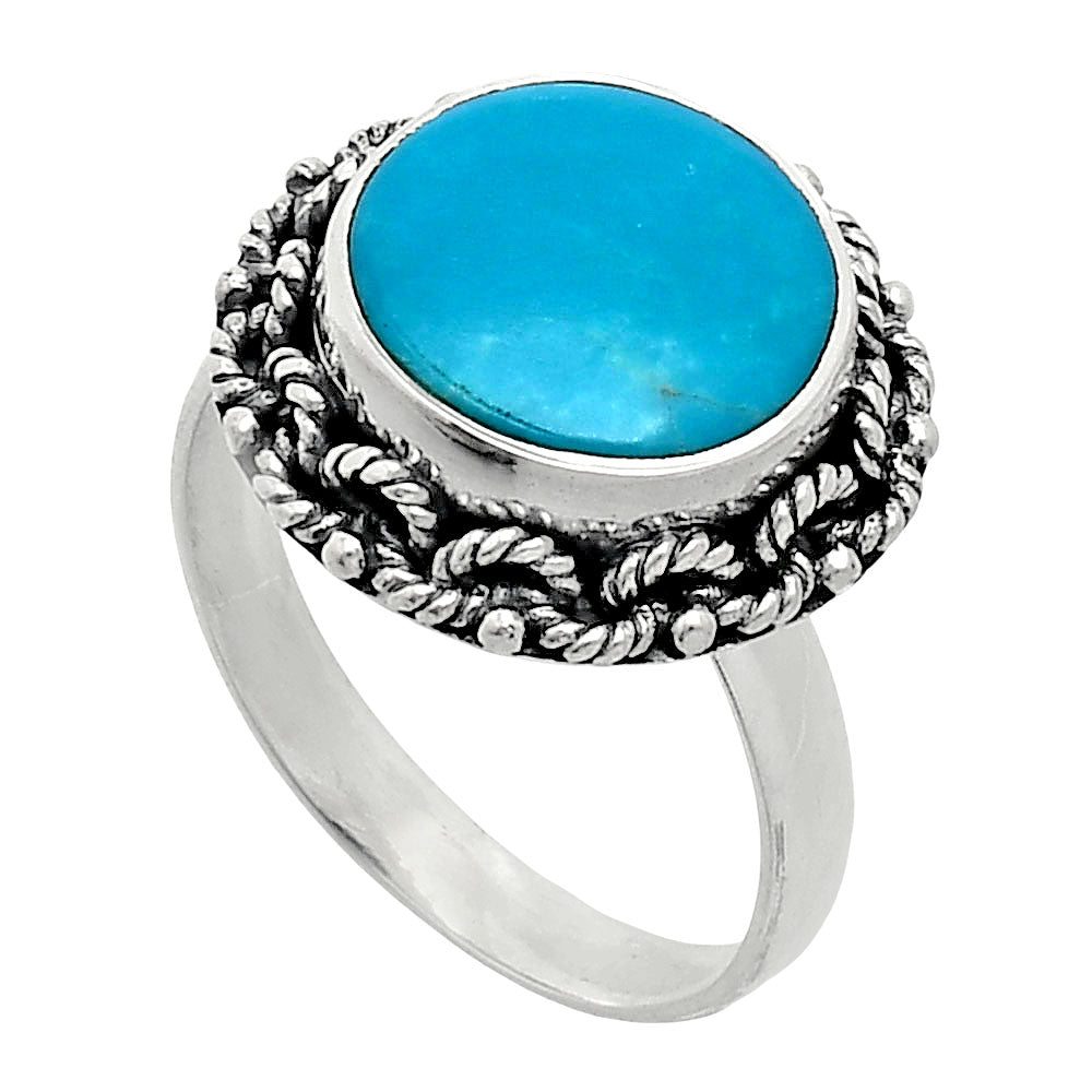 Premium Quality Sleeping Beauty Turquoise Ring size-8.5 R-1266 27-ER11121